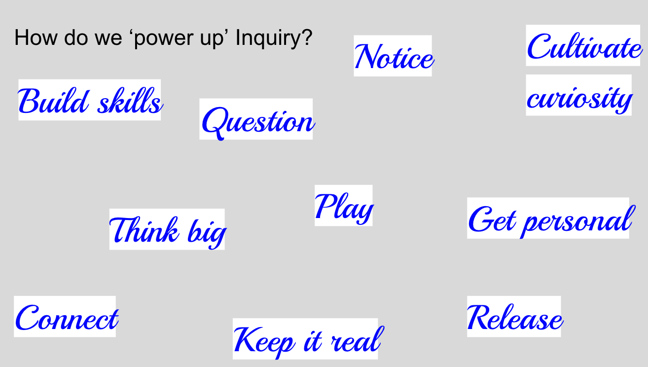 image with buzz words for power up inquiry